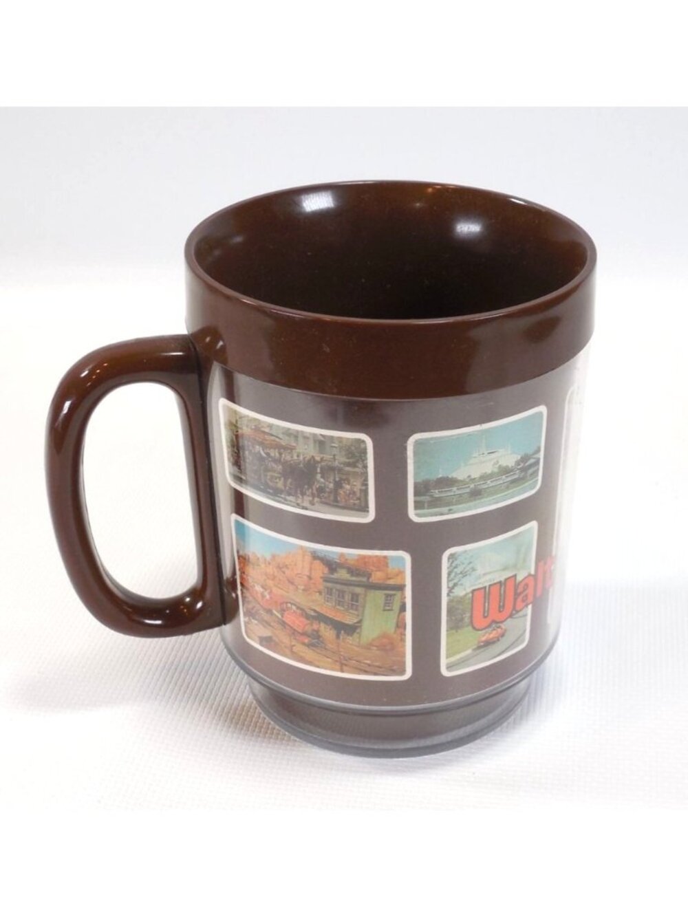 Vintage 1970s Walt Disney World Thermo Serv Brown Insulated Mug Collectible - Picture 3 of 5